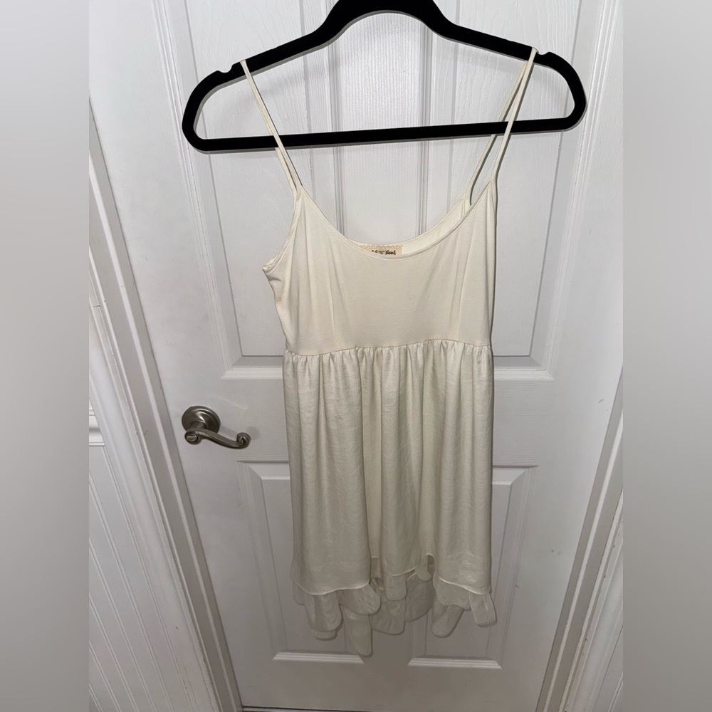 Cream mini dress